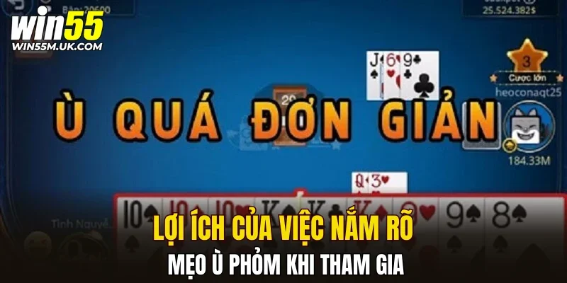 Lợi ích của việc nắm rõ mẹo ù Phỏm khi tham gia Lợi ích của việc nắm rõ mẹo ù Phỏm khi tham gia