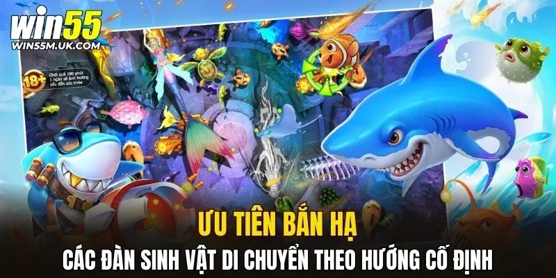 Ưu tiên bắn hạ các đàn sinh vật di chuyển theo hướng cố định Ưu tiên bắn hạ các đàn sinh vật di chuyển theo hướng cố định